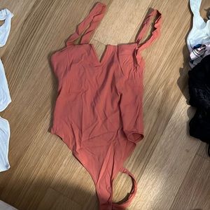 Free People burnt orange bodysuit